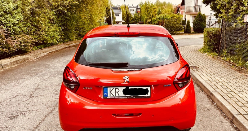 Peugeot 208 cena 37500 przebieg: 67000, rok produkcji 2015 z Kraków małe 92